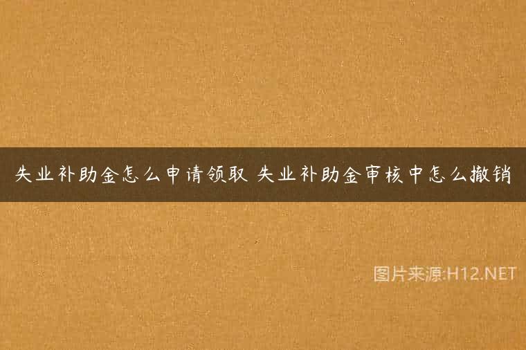 失业补助金怎么申请领取 失业补助金审核中怎么撤销