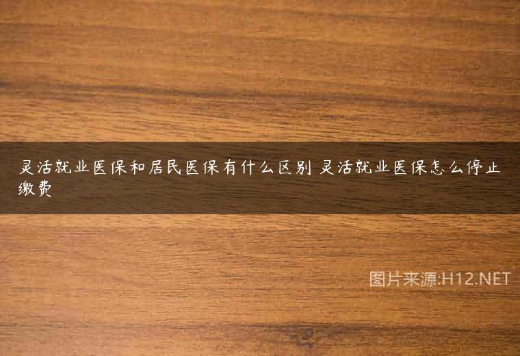 灵活就业医保和居民医保有什么区别 灵活就业医保怎么停止缴费