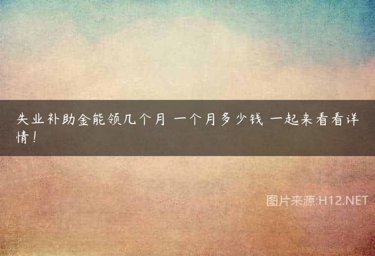 失业补助金能领几个月 一个月多少钱 一起来看看详情！