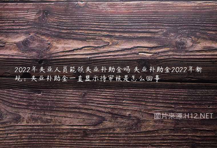 2022年失业人员能领失业补助金吗 失业补助金2022年新规：失业补助金一直显示待审核是怎么回事