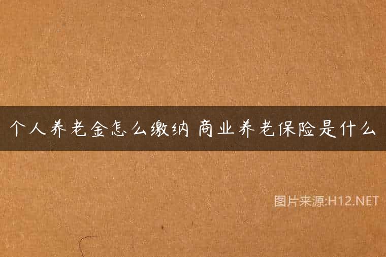 个人养老金怎么缴纳 商业养老保险是什么
