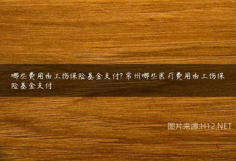 哪些费用由工伤保险基金支付? 常州哪些医疗费用由工伤保险基金支付