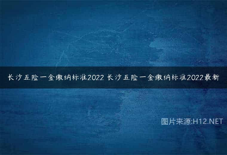 长沙五险一金缴纳标准2022 长沙五险一金缴纳标准2022最新