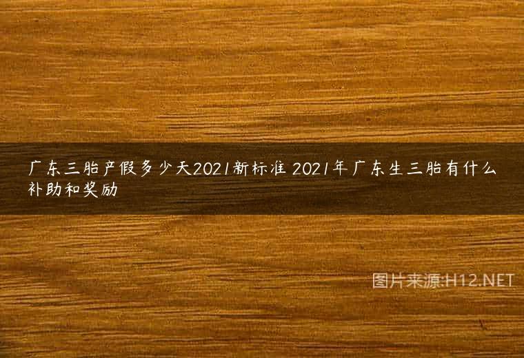 广东三胎产假多少天2021新标准 2021年广东生三胎有什么补助和奖励