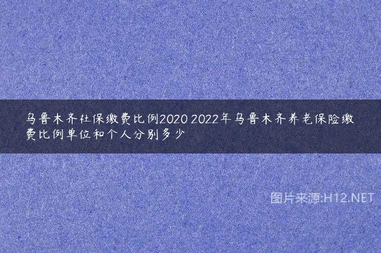 乌鲁木齐社保缴费比例2020 2022年乌鲁木齐养老保险缴费比例单位和个人分别多少