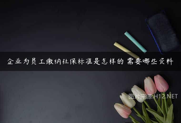 企业为员工缴纳社保标准是怎样的 需要哪些资料