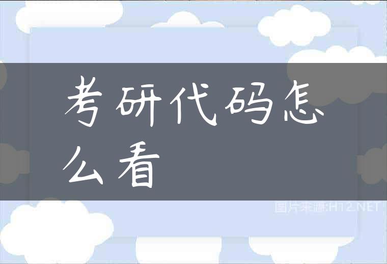 考研代码怎么看