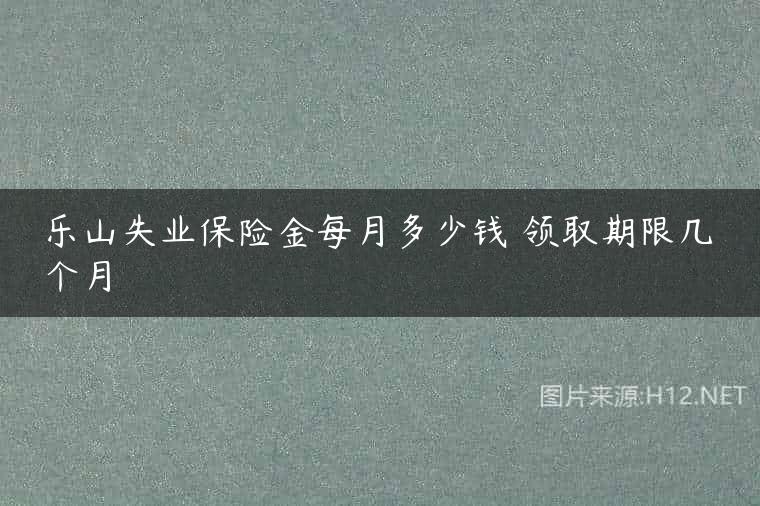 乐山失业保险金每月多少钱 领取期限几个月