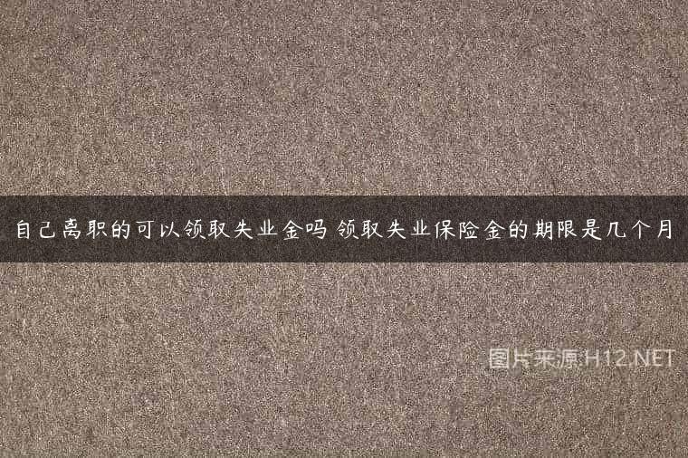 自己离职的可以领取失业金吗 领取失业保险金的期限是几个月