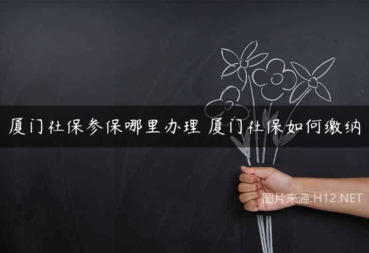 厦门社保参保哪里办理 厦门社保如何缴纳