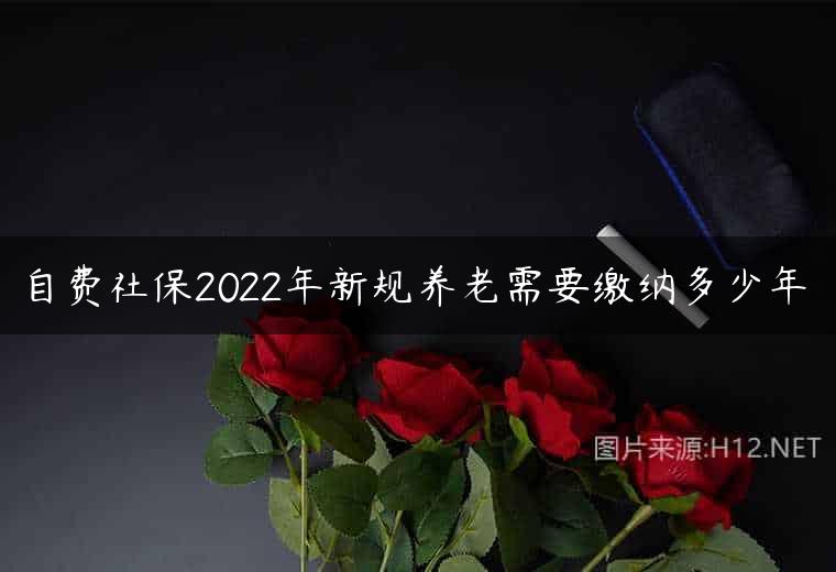自费社保2022年新规养老需要缴纳多少年