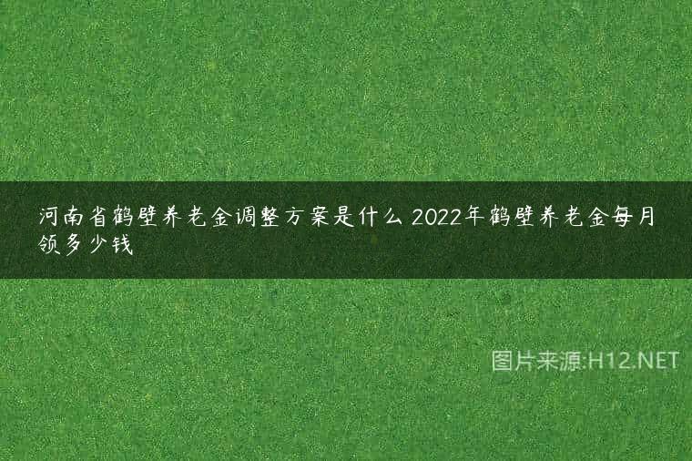 河南省鹤壁养老金调整方案是什么 2022年鹤壁养老金每月领多少钱