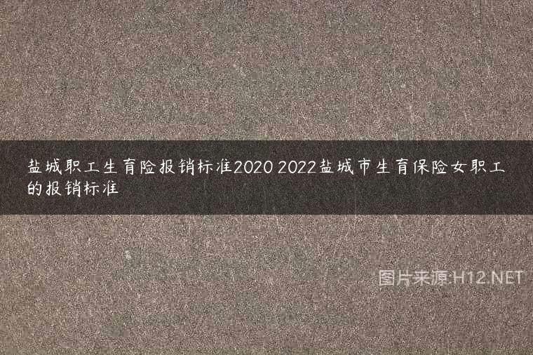 盐城职工生育险报销标准2020 2022盐城市生育保险女职工的报销标准
