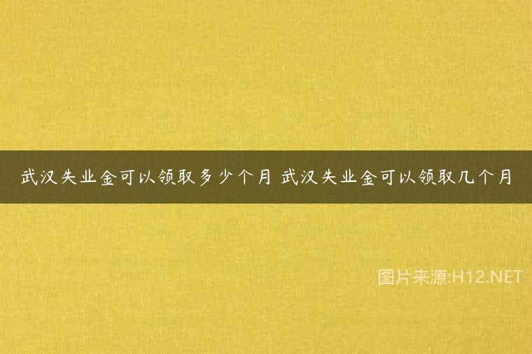 武汉失业金可以领取多少个月 武汉失业金可以领取几个月