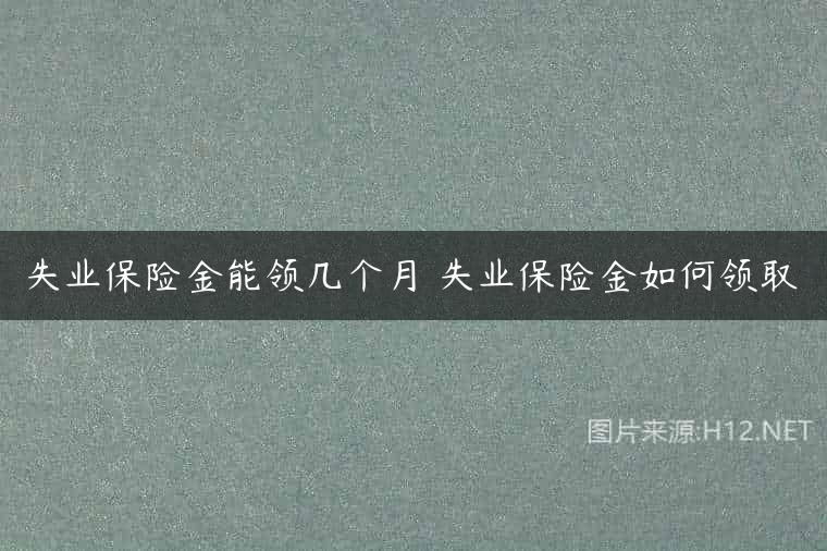 失业保险金能领几个月 失业保险金如何领取