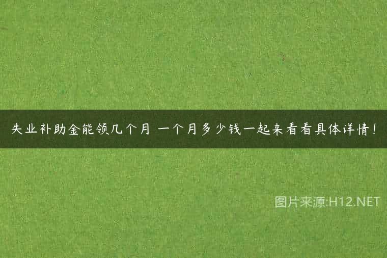 失业补助金能领几个月 一个月多少钱一起来看看具体详情！