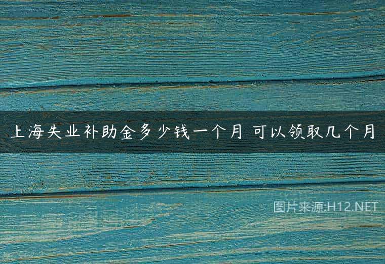 上海失业补助金多少钱一个月 可以领取几个月