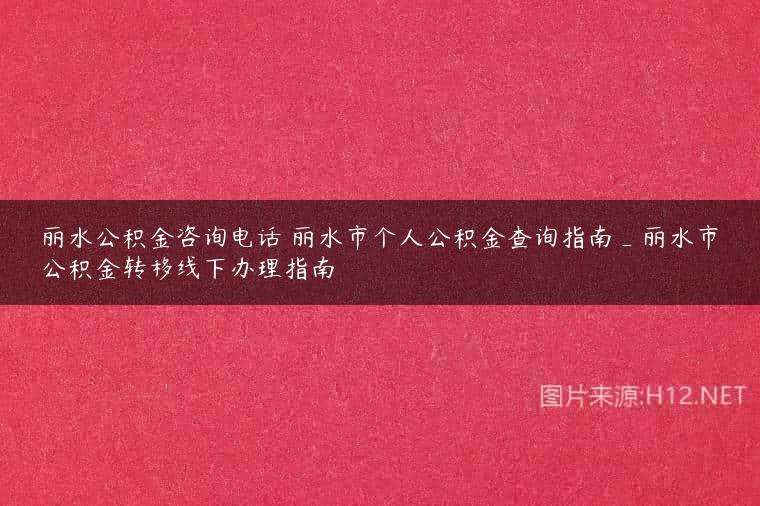 丽水公积金咨询电话 丽水市个人公积金查询指南_丽水市公积金转移线下办理指南