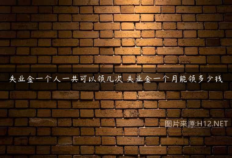 失业金一个人一共可以领几次 失业金一个月能领多少钱