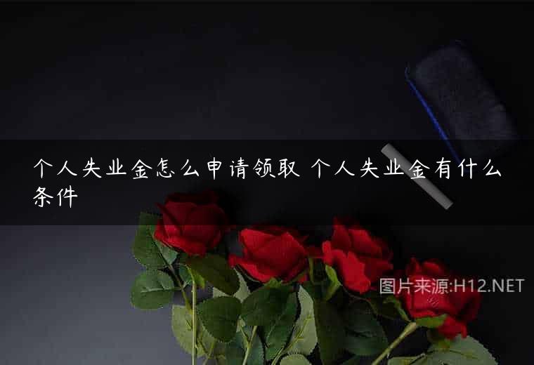 个人失业金怎么申请领取 个人失业金有什么条件