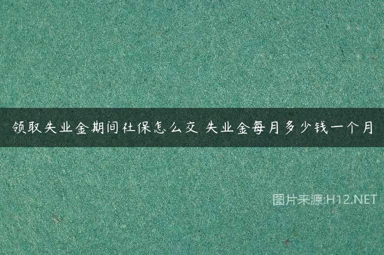 领取失业金期间社保怎么交 失业金每月多少钱一个月