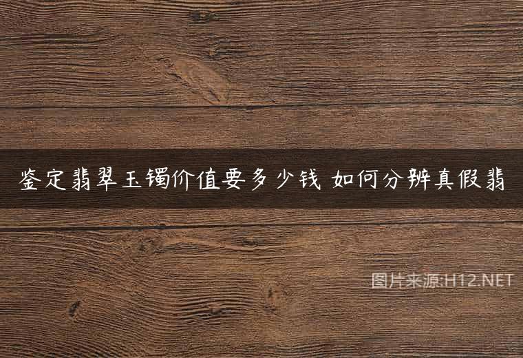 鉴定翡翠玉镯价值要多少钱 如何分辨真假翡