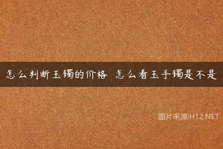 怎么判断玉镯的价格  怎么看玉手镯是不是