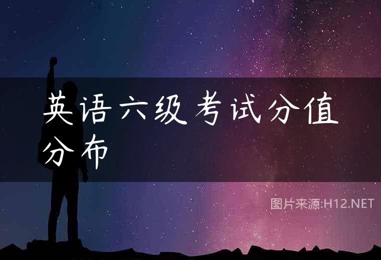 英语六级考试分值分布