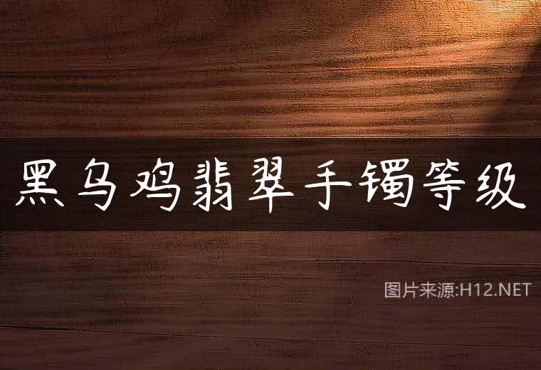 黑乌鸡翡翠手镯等级