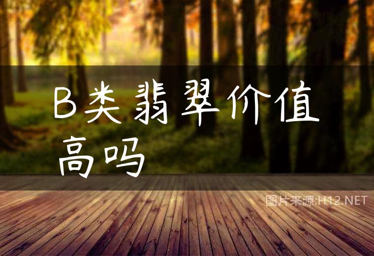 B类翡翠价值高吗