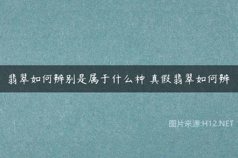 翡翠如何辨别是属于什么种 真假翡翠如何辨