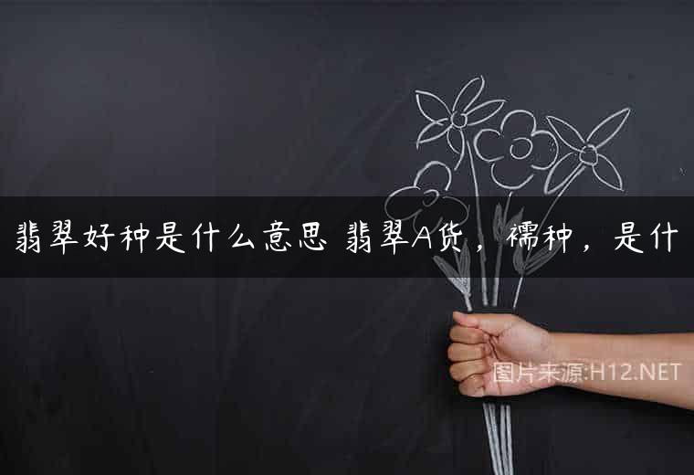 翡翠好种是什么意思 翡翠A货，襦种，是什