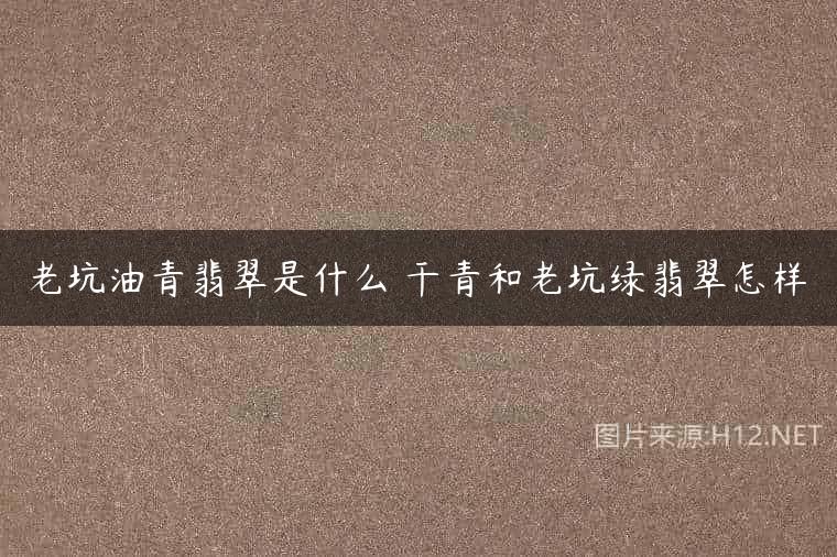 老坑油青翡翠是什么 干青和老坑绿翡翠怎样