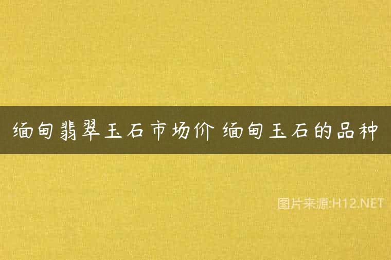 缅甸翡翠玉石市场价 缅甸玉石的品种