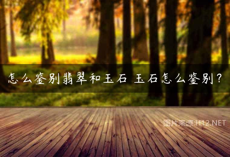怎么鉴别翡翠和玉石 玉石怎么鉴别？