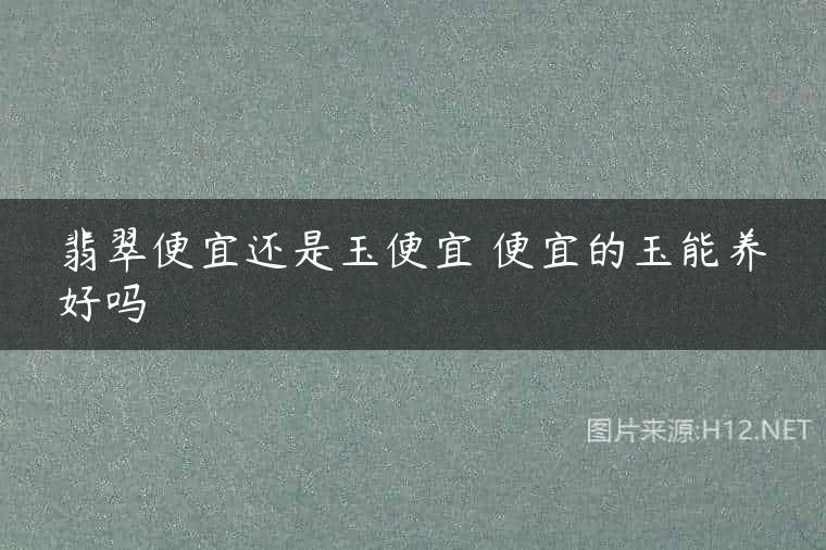 翡翠便宜还是玉便宜 便宜的玉能养好吗