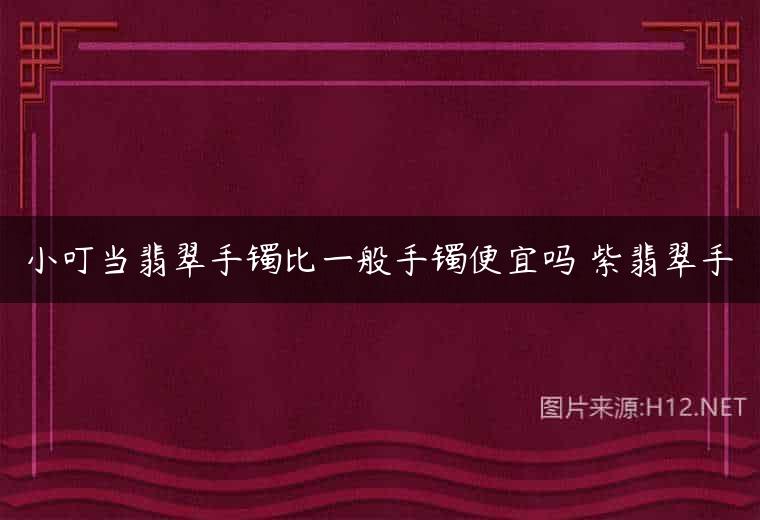 小叮当翡翠手镯比一般手镯便宜吗 紫翡翠手