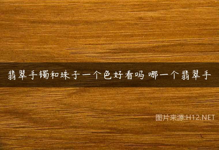 翡翠手镯和珠子一个色好看吗 哪一个翡翠手