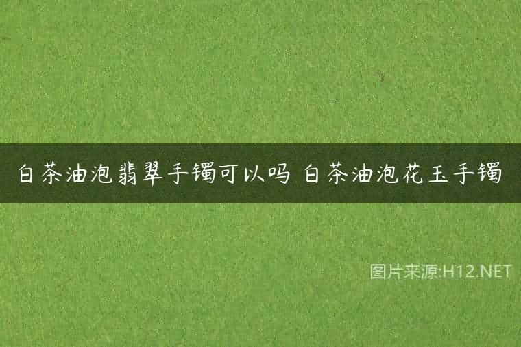 白茶油泡翡翠手镯可以吗 白茶油泡花玉手镯