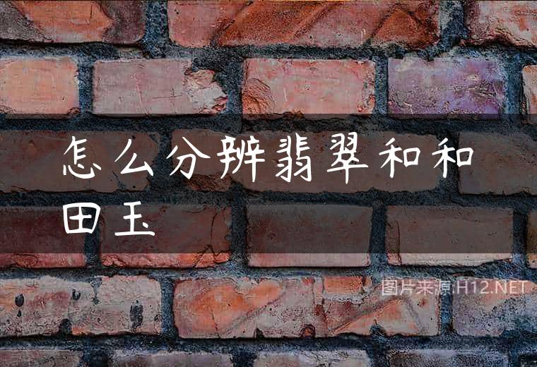 怎么分辨翡翠和和田玉