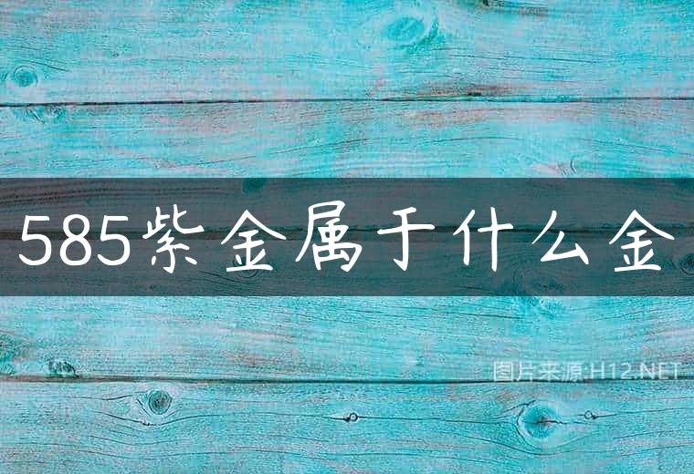 585紫金属于什么金
