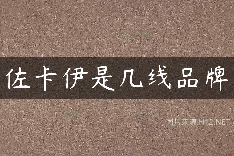 佐卡伊是几线品牌
