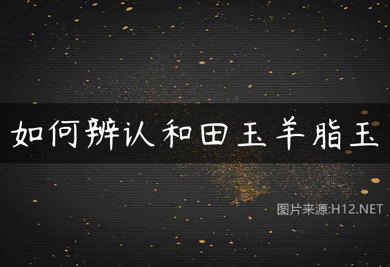 如何辨认和田玉羊脂玉