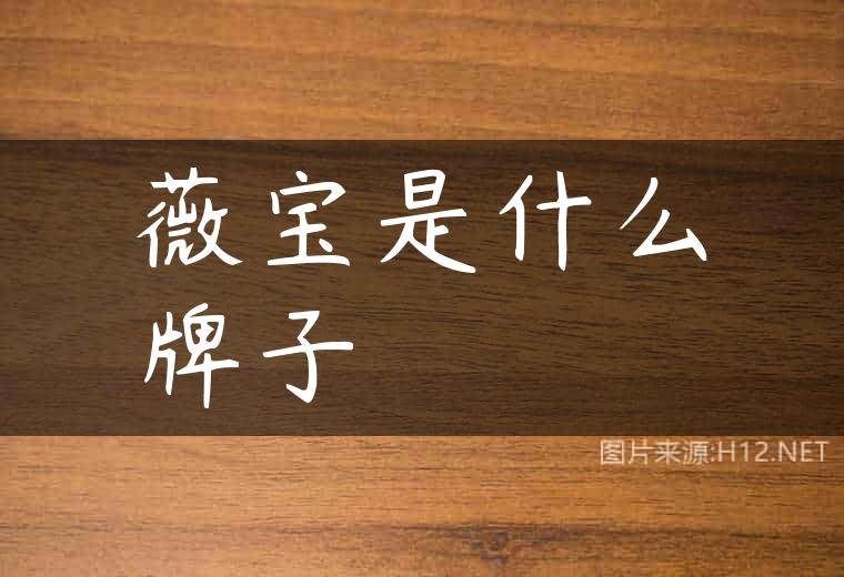 薇宝是什么牌子