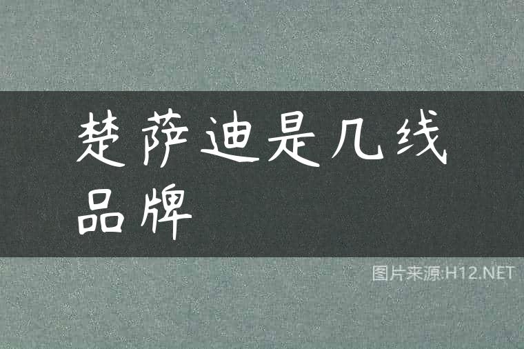 楚萨迪是几线品牌
