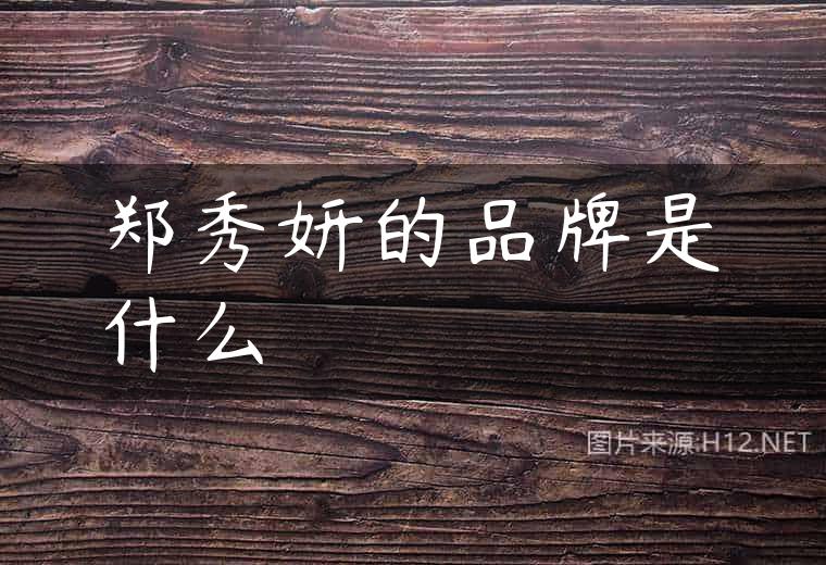 郑秀妍的品牌是什么