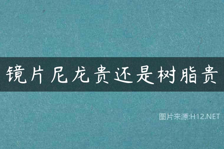 镜片尼龙贵还是树脂贵