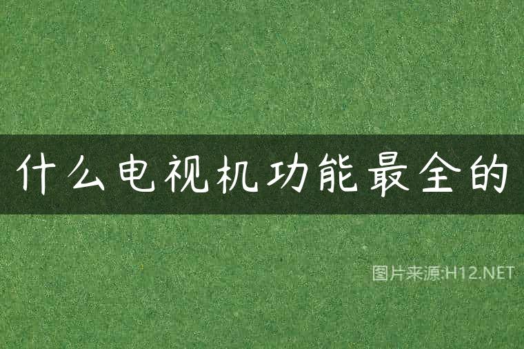 什么电视机功能最全的
