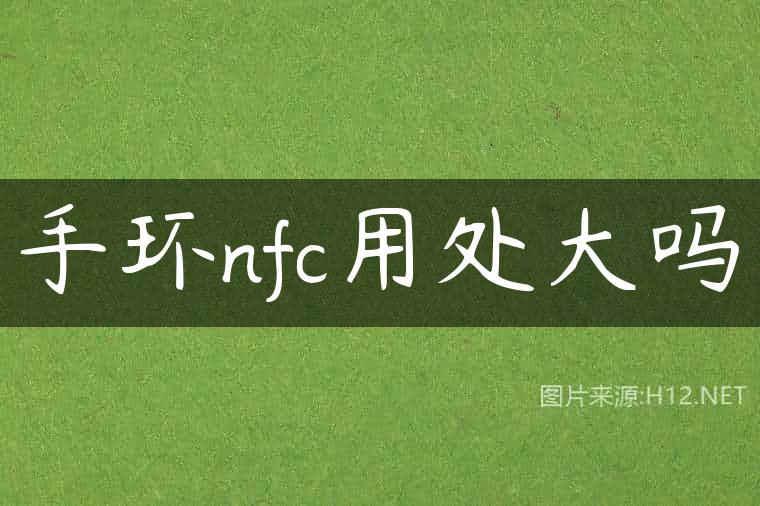 手环nfc用处大吗