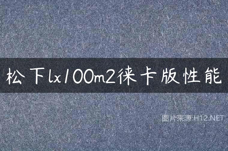 松下lx100m2徕卡版性能